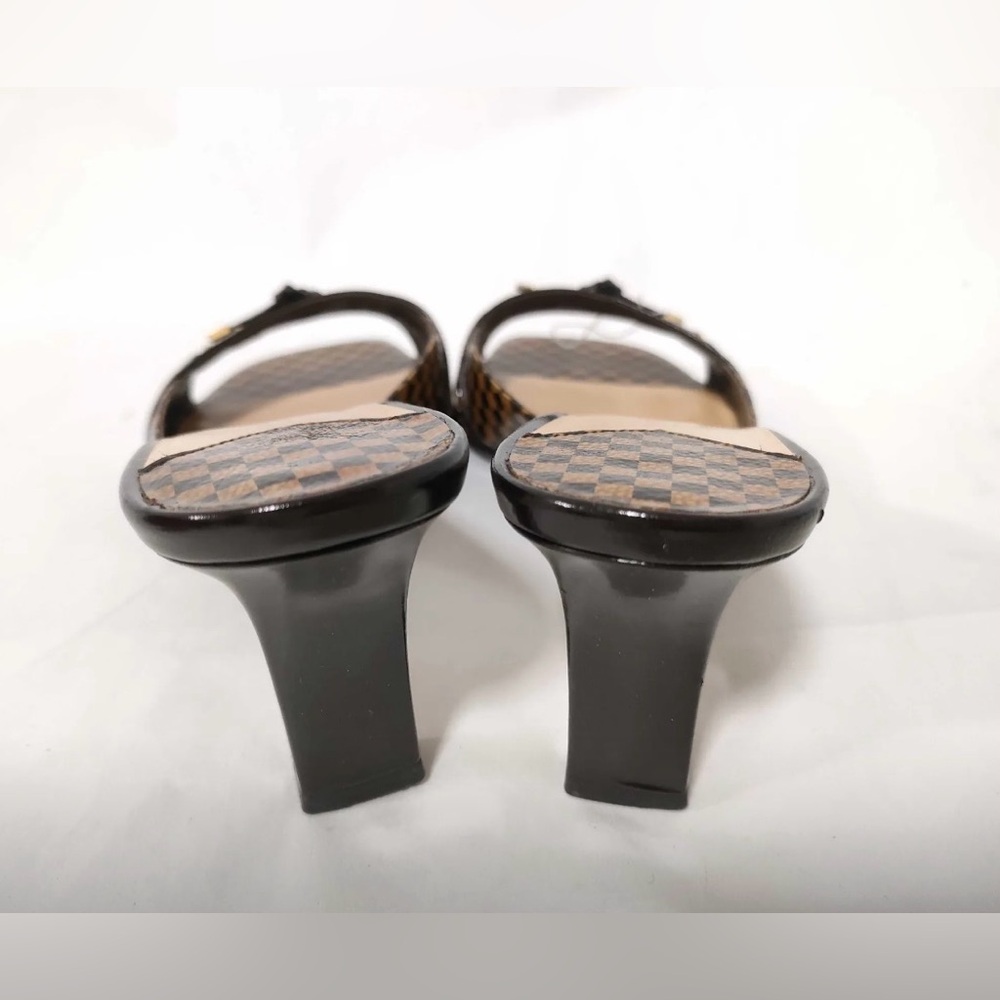 Louis Vuitton Damier heel Sandals 6.5 women’s - Picture 4 of 8